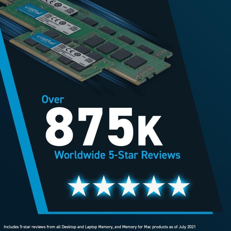 Crucial RAM DDR5 32Go Kit (2x16Go) 4800MHz, PC Mémoire RAM, Memoire Haute Performance, CL40 - CT2K16G48C40U5