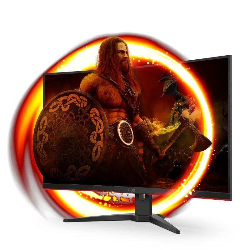AOC Écran gaming incurvé C32G2ze 80 cm (31,5 pouces) (FHD, HDMI, DisplayPort, temps de réponse MPRT de 1 ms, 1920 x 1080 px, 240 Hz, FreeSync Premium) noir