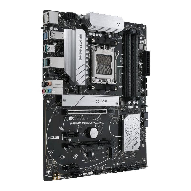 ASUS PRIME B650-PLUS – Carte mère AMD Ryzen AM5 ATX (DDR5, PCIe 5.0 M.2 support, 2.5Gb Ethernet, DisplayPort, HDMI, SATA 6 Gbps, USB 3.2 Gen 2 Type-C, front USB 3.2 Gen 1 Type-C, USB4, Arua Sync RGB)