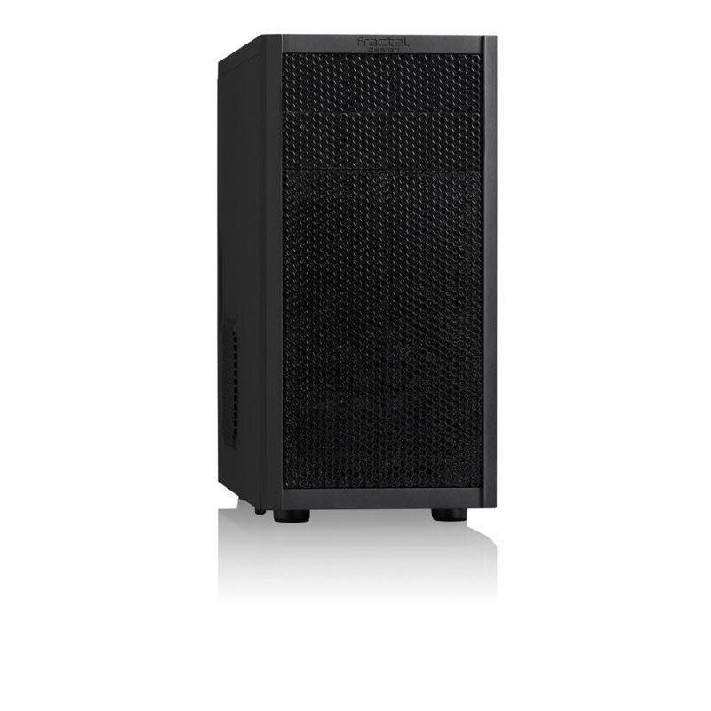 Fractal Design Core 1000 USB 3 - Mini Tower Computer Case - mATX - High Airflow and Cooling - 1x 120mm Silent Fan Included - Brushed Aluminium - Black