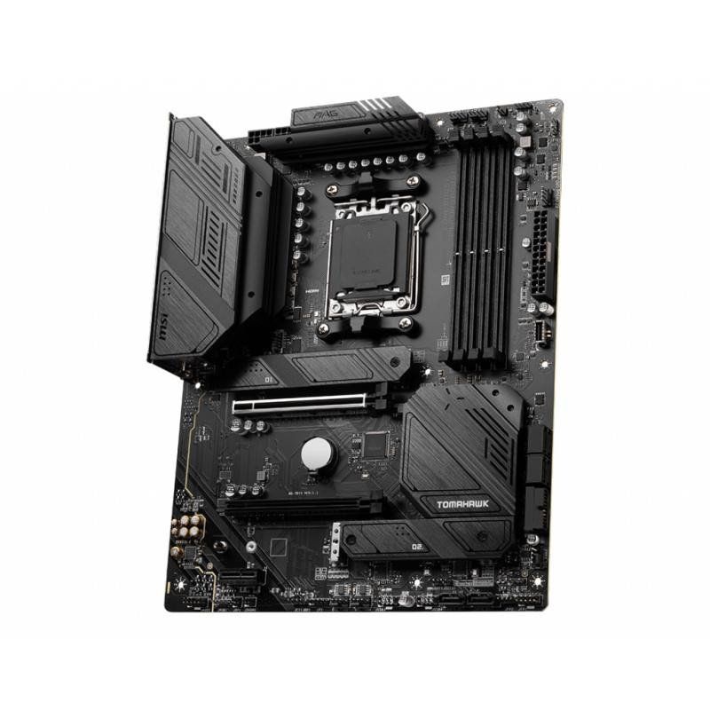 MSI MAG B650 TOMAHAWK WIFI Carte mère, ATX - pour Processeurs AMD Ryzen 7000, AM5 - VRM Duet Rail 14 Phases, SPS 80 A - DDR5 Memory Boost 6400 Plus MHz/OC, 2 x Slots PCIe 4.0 x16, 3 x Slots M.2 Gen4