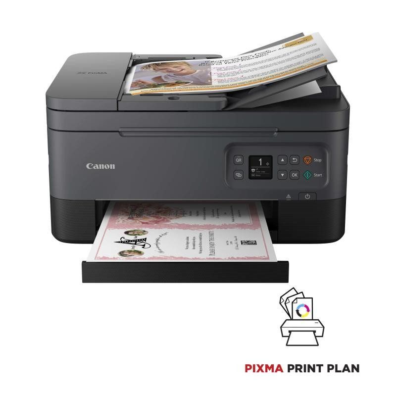 Canon PIXMA TS7450i Imprimante Multifonction Couleur Tout-en-Un - Imprimante Wi-FI, Chargeur Automatique de Documents, Impression Multimédia Créative - Imprimante Couleur Polyvalente