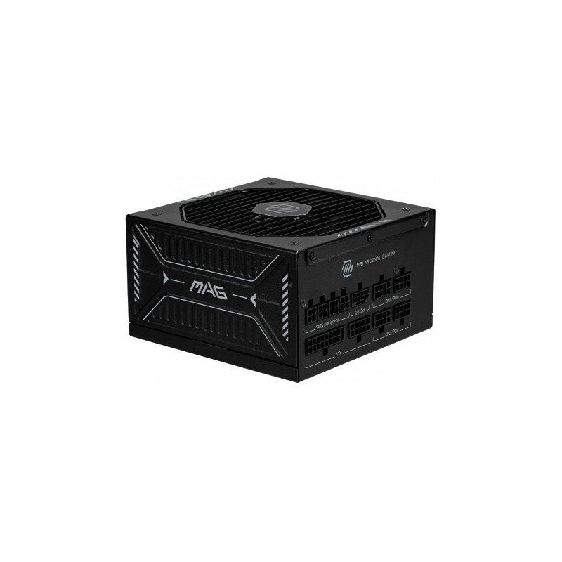 MSI MAG A1000GLS PCIE5 Alimentation PC, 1000W, ATX, 80 Plus Gold, ATX 3.1, Compatible PCIe 5.1, Connecteur natif 12V-2x6 Bicolore, Câbles gaufrés