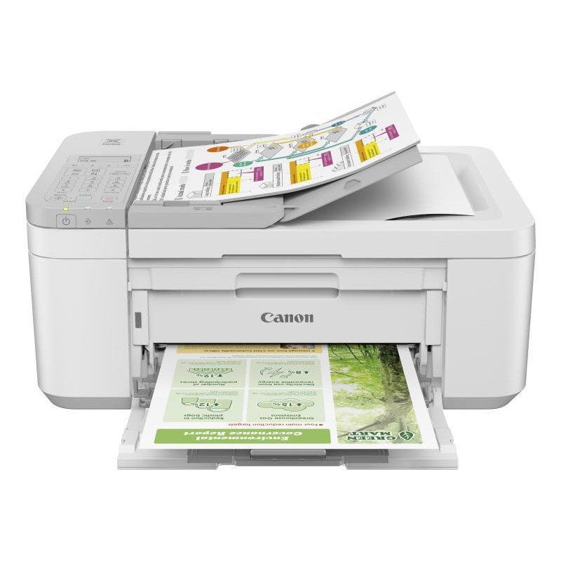 Canon PIXMA TR4756i - Imprimante Couleur 4-en-1 - Impression, Numérisation, Copie, Télécopie - Imprimante WiFi Recto-Verso, CAD 20 Feuilles, Imprimante Photo, Blanc