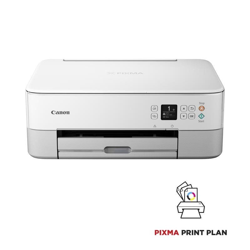Canon Série PIXMA TS5351i Imprimante pour la Maison Tout-en-Un avec Écran OLED | sans Fil pour Une Impression Facile avec Un Smartphone | Imprimante Canon pour la Maison, Abonnement PIXMA Print Plan