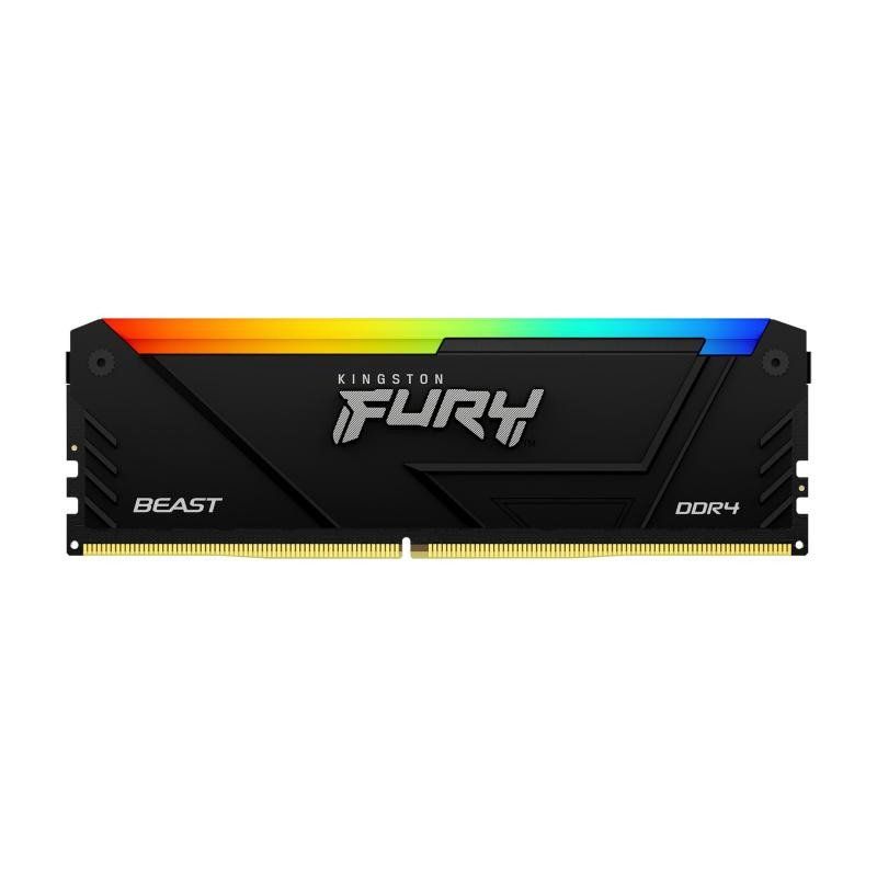Kingston FURY Beast RGB 8GB 3600MT/s DDR4 CL17 DIMM Computer Memory KF436C17BB2A/8