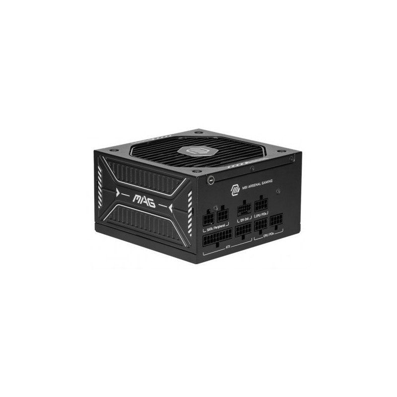 MSI MAG A750GLS PCIE5 Alimentation PC, 750W, ATX, 80 Plus Gold, ATX 3.1, Compatible PCIe 5.1, Connecteur natif 12V-2x6 Bicolore, Câbles gaufrés