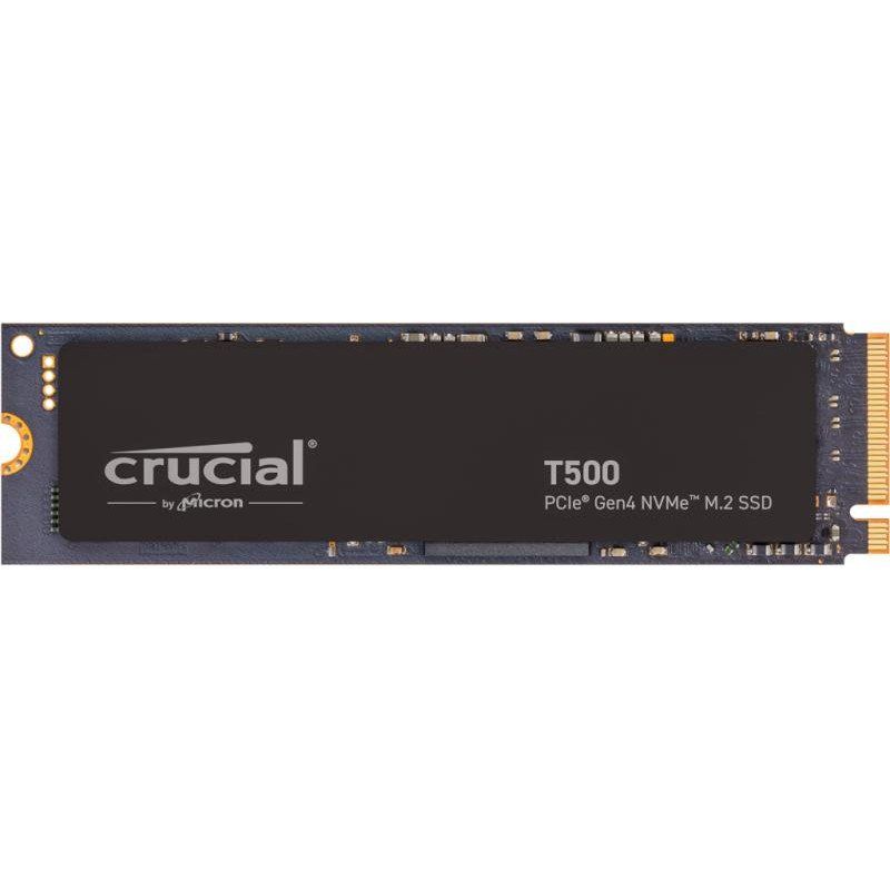 Crucial T500 SSD 1To PCIe Gen4 NVMe M.2 SSD Interne Gaming, jusqu’à 7300 Mo/s, TLC NAND, Compatible avec Ordinateur Portable et de Bureau, Disque Dur SSD, Microsoft DirectStorage - CT1000T500SSD8