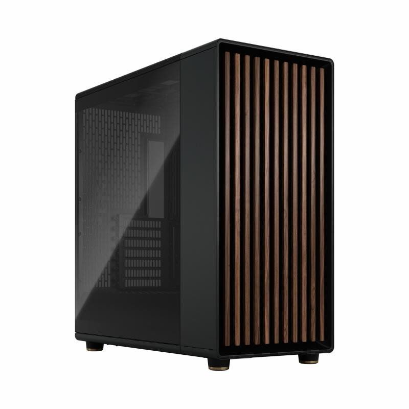 Fractal Design North XL Charcoal Black TG- Boîtier PC Gaming Grande Tour EATX à Flux d&#39;air – Trois Ventilateurs Aspect PWM de 140 mm Inclus – Port USB Type-C.