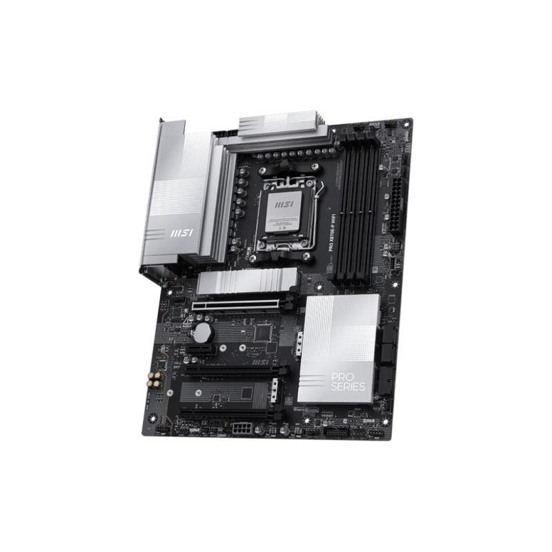MSI Pro X870E-P WiFi Carte mère, ATX - pour processeurs AMD Ryzen 9000/8000 / 7000, AM5-60A SPS VRM, DDR5 Memory Boost 8200+MT/s (OC), PCIe 5.0 x16 &amp; 4.0 x4, M.2 Gen5, Wi-FI 7, 5G LAN