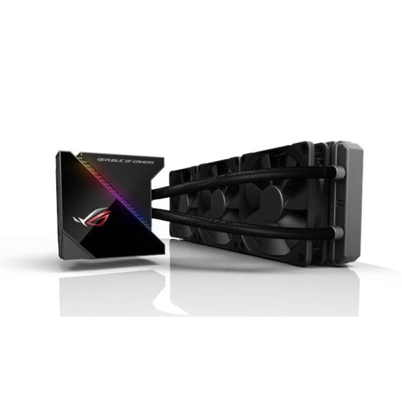 ASUS ROG RYUJIN 360, Kit de watercooling CPU All-in-One ROG, avec Interface OLED et avec LEDs Adressables RGB, revêtement Pompe NCVM et Ventilateur du radiateur Noctua NF-F12 3*120 mm
