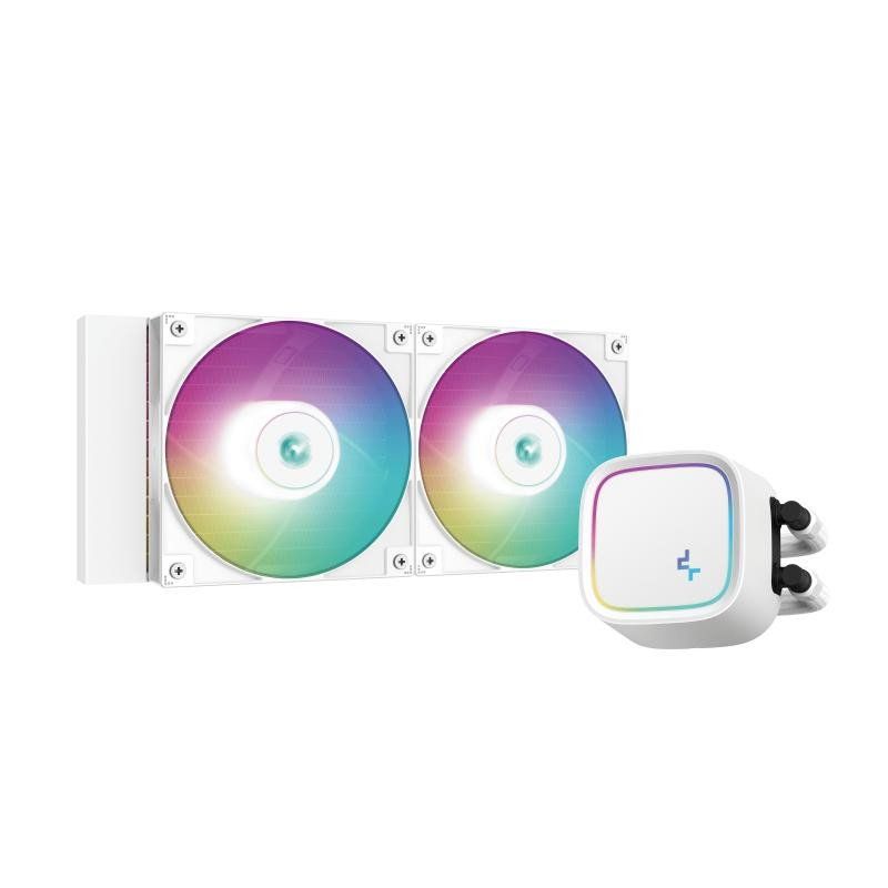 ARCTIC Liquid Freezer III 240 A-RGB - PC à refroidissement par eau, refroidisseur d’eau tout-en-un pour processeur AIO, Compatible Intel LGA1851/1700 &amp; AMD AM5/4, Pompe à commande PWM efficace - Blanc