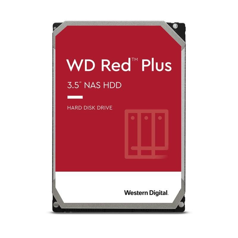 WD Red Plus 10 To Disque dur Interne 3.5&quot; dédié NAS, 7200 RPM Class, SATA 6 GB/s, CMR, 256MB Cache, Garantie 3 ans