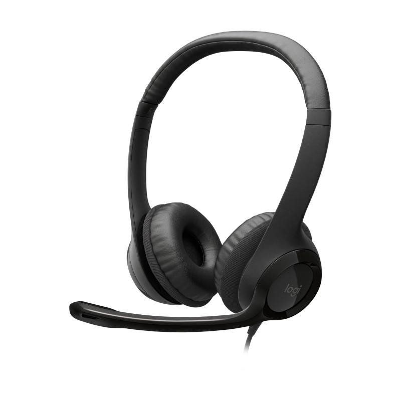Logitech ClearChat Comfort USB Casque Audio - (Binaural, Noir, avec Fil, 20-20000 Hz, 100-10000 Hz, USB)