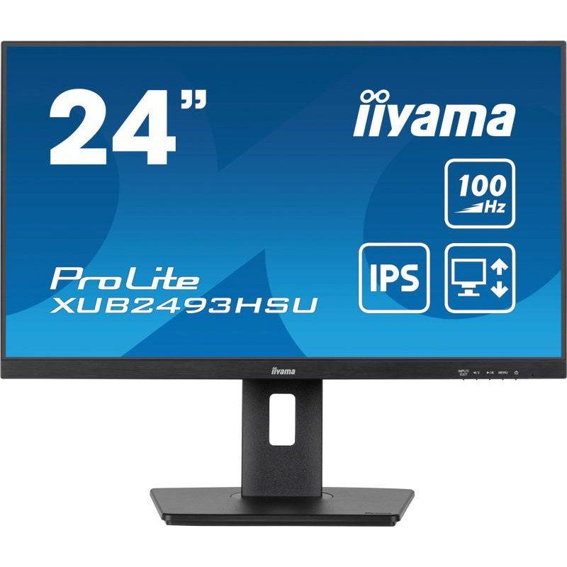 iiyama - XUB2493HSU-B7-23.8 Pouces, Moniteur IPS, 1920x1080-100Hz, 1H1DP, Has