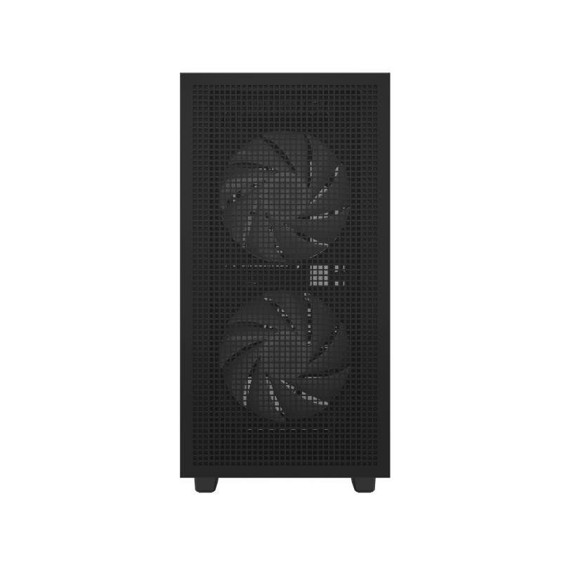 NZXT H5 Flow - Boîtier de PC Gaming Compact Moyen Tour ATX - Flux d&#39;air élevé - 2 × Ventilateurs de 120 mm Inclus - Support de radiateur Avant 360 mm - Noir