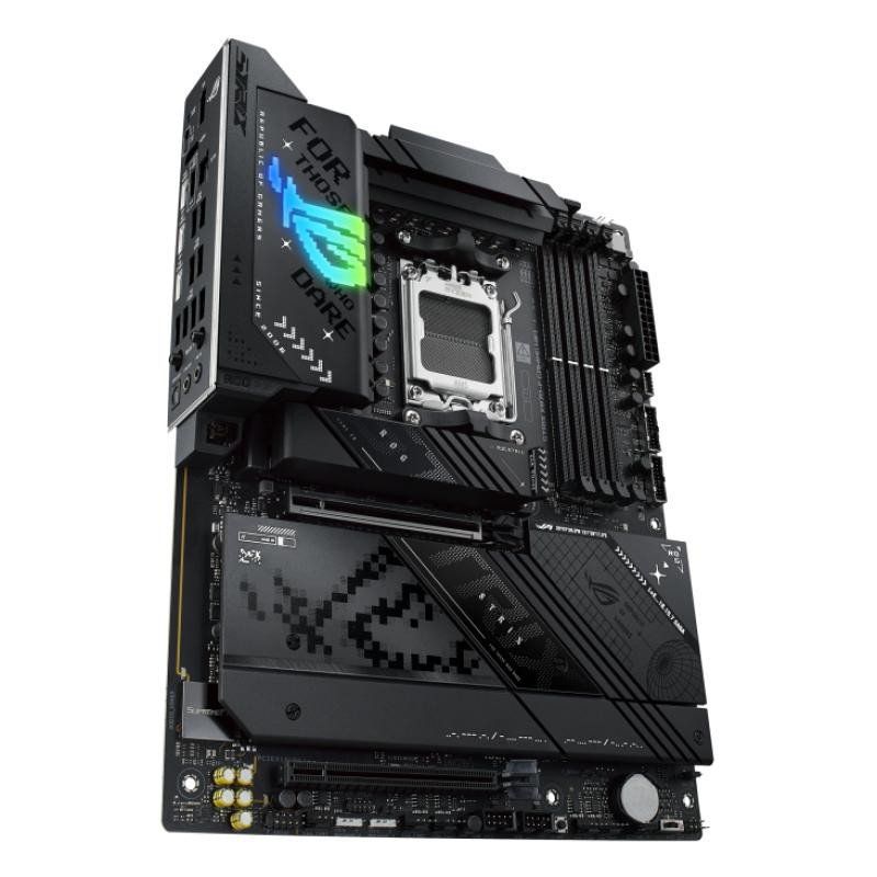 ASUS ROG Strix X870-F Gaming WiFi – Carte mère Gaming AMD Ryzen AM5 X870 ATX (DDR5, 16+2+2 DrMOS, 4 x M.2, PCIe 5.0, WiFi 7, USB4 Type-C, USB 10G avec PD 3.0 jusqu&#39;à 30W, Aura Sync RGB)