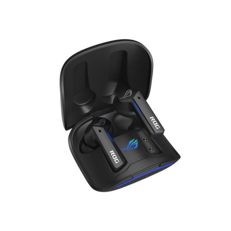 ASUS ROG Cetra True Wireless – Écouteurs Gaming sans-Fil avec Connexion à Faible Latence, ANC, jusqu&#39;à 27 Heures de Batteries grâce à Son étui de Chargement intégré, résistance à l&#39;eau IPX4