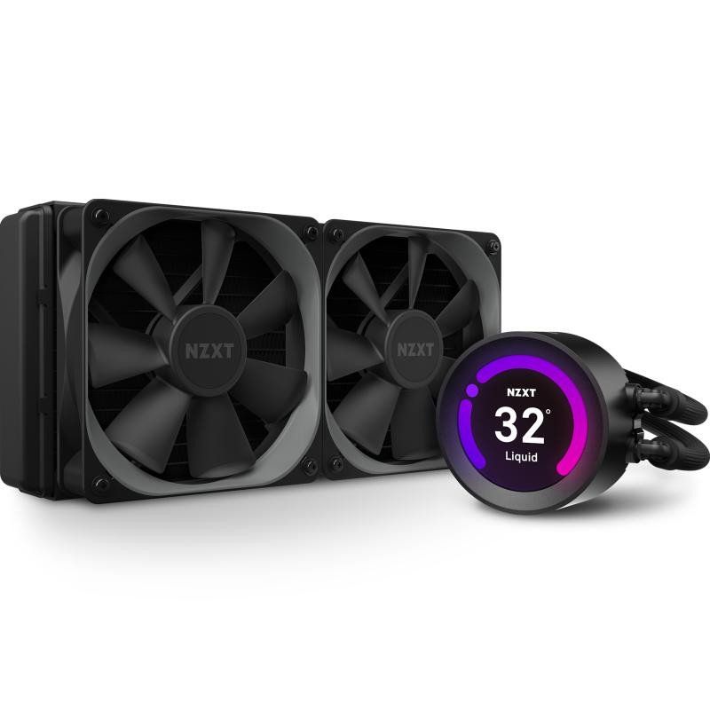 NZXT Kraken Z53 240 mm - RL-KRZ53-01 - AIO RGB CPU Liquid Cooler - Customizable LCD Display - Improved Pump - Powered by CAM V4 - RGB Connector - Aer P 120 mm Radiator Fans (2 Included) Ordinateur