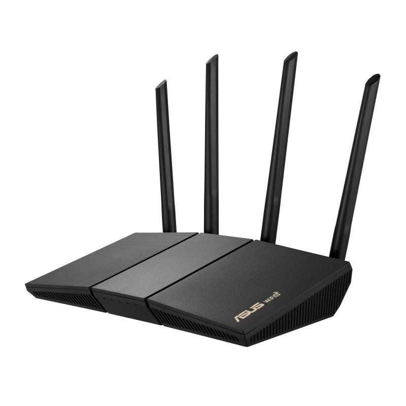 ASUS RT-AX57 - Routeur Wi-Fi 6 AX3000, Double bande, Routeur Extensible, OFDMA, MU-MIMO , Sécurité AiProtection par TrendMicro, Adaptive QoS, Connexion mobile 4G et 5G