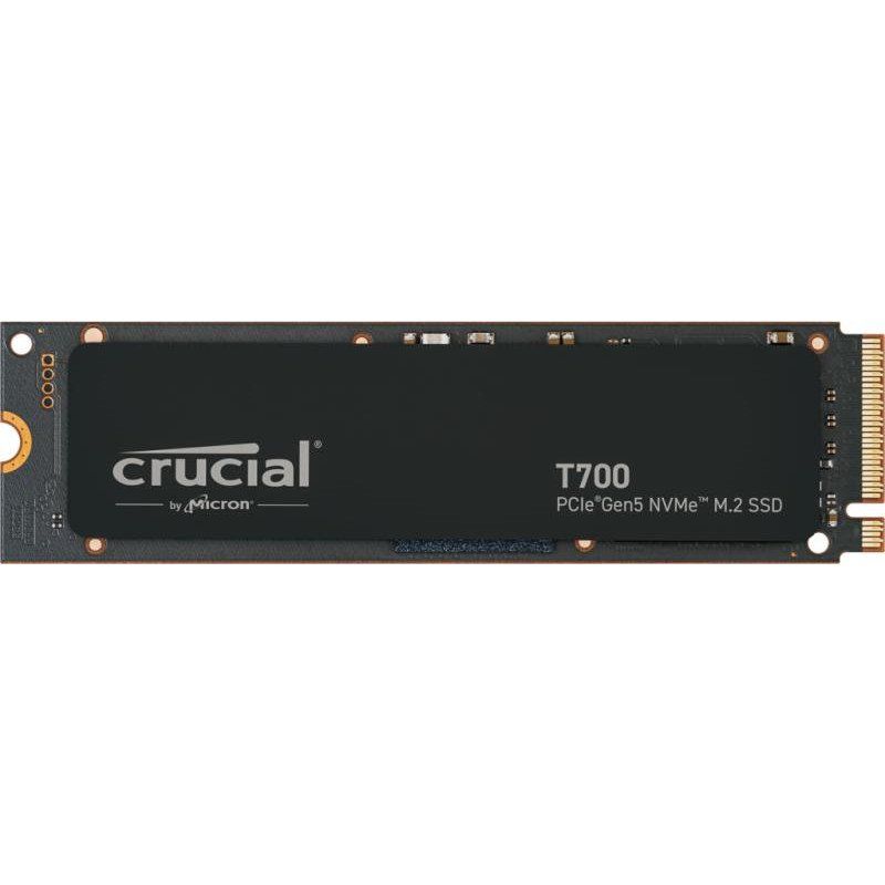 Crucial T700 SSD 1To PCIe Gen5 NVMe M.2 SSD Interne Gaming, jusqu’à 11.700Mo/s, Microsoft DirectStorage, Rétrocompatibilité PCIe 4.0, Disque Dur SSD - CT1000T700SSD3
