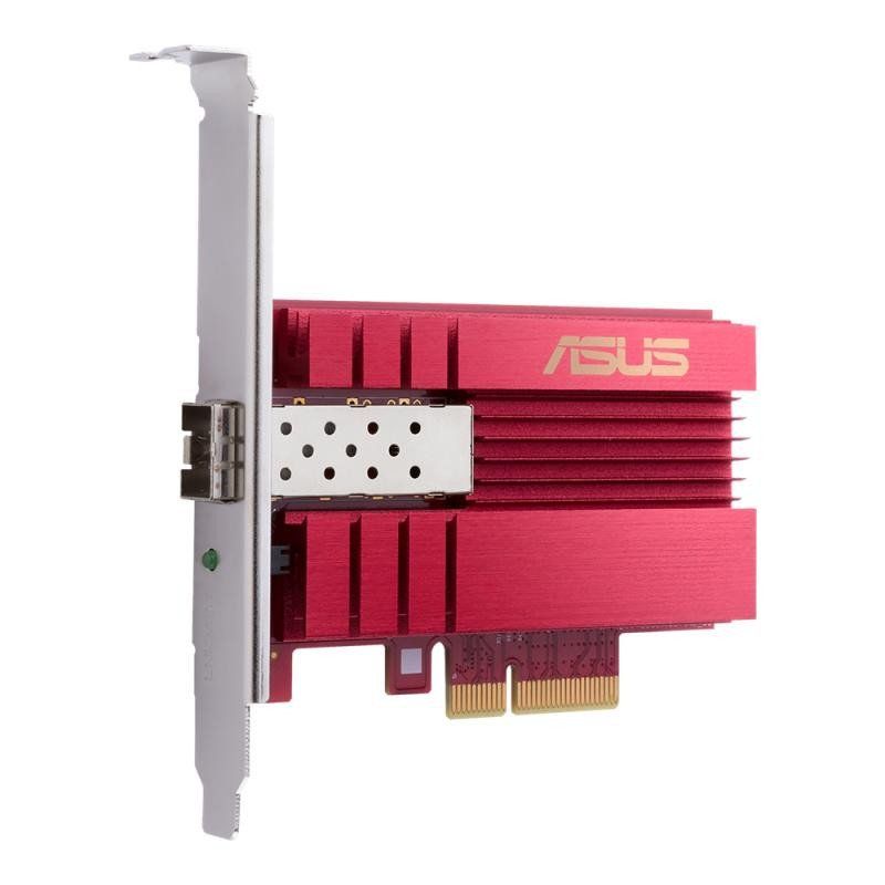 ASUS XG-C100F - Adaptateur réseau 10G PCIe, port SPF+ pour transmissions par la fibre optique et câble DAC