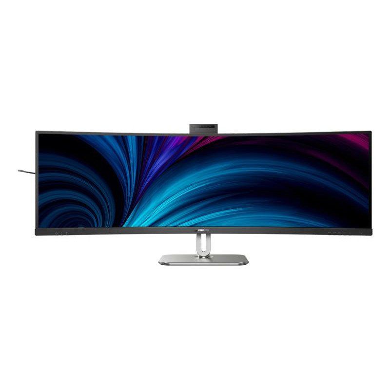 Philips 49B2U5900CH - 49 Pouces QHD Curved Monitor, 75Hz, VA, 4ms, HDR400, KVM, Webcam, Réglable en Hauteur, Station d&#39;accueil USB-C, Haut-parleurs (5120 x 1440, HDMI 2.0 / DP 1.4 / USB-C 1)