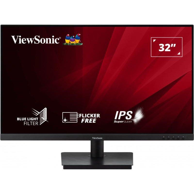 ViewSonic VA3209-MH Moniteur 32&quot;, FHD 1920X1080p, 75Hz, 3 cotés sans bords, Dalle IPS, haut-parleurs intégrés, 4ms, HDMI, VGA