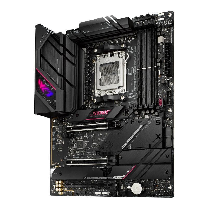 ASUS ROG STRIX B650E-E GAMING – Carte mère AMD Ryzen AM5 ATX (16+2 phases d&#39;alimentation, DDR5, 4 x M.2, PCIe 5.0, WiFi 6E, 2.5G LAN, USB 3.2 Gen 2x2 Type-C rear I/O port, Aura Sync RGB)