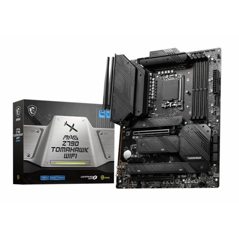 MSI MAG Z790 Tomahawk WiFi Motherboard, ATX - Supports Intel 12th &amp; 13th Gen Core Processors, LGA 1700-90A SPS VRM, DDR5 Memory Boost 7200+MHz/OC, PCIe 5.0 &amp; 4.0 x16, 4 x M.2 Gen4, Wi-FI 6E