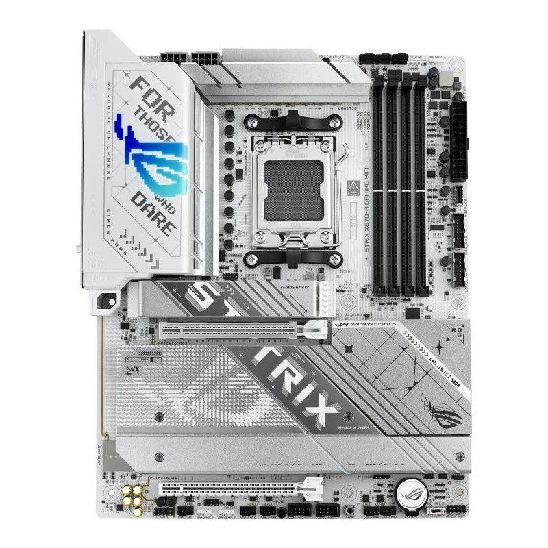 ASUS ROG Strix X870-A Gaming WiFi – Carte mère Gaming AMD Ryzen AM5 X870 ATX (DDR5, 16+2+2 DrMOS, 4 x M.2, PCIe 5.0, WiFi 7, USB4 Type-C, USB 20Gbps avec PD 3.0 jusqu&#39;à 30W, HDMI, Aura Sync RGB)