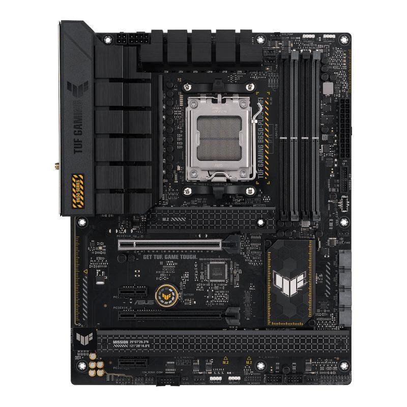 ASUS TUF GAMING B650-PLUS WIFI – Carte mère gaming AMD Ryzen AM5 ATX (14 phases d&#39;alimentation, PCIe 5.0 M.2 support, DDR5, WiFi 6, 2.5 Gb Ethernet, USB4, Aura Sync RGB)
