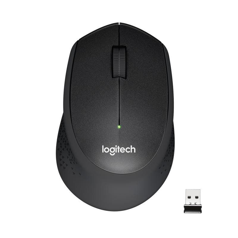 Logitech M330 Silent Plus Souris Sans Fil, Récepteur Nano USB 2,4GHz, Résolution Capteur Optique 1000 ppp, Pile Durée 2 ans, Compatible PC, Mac, Ordinateur Portable, Chromebook - Noir