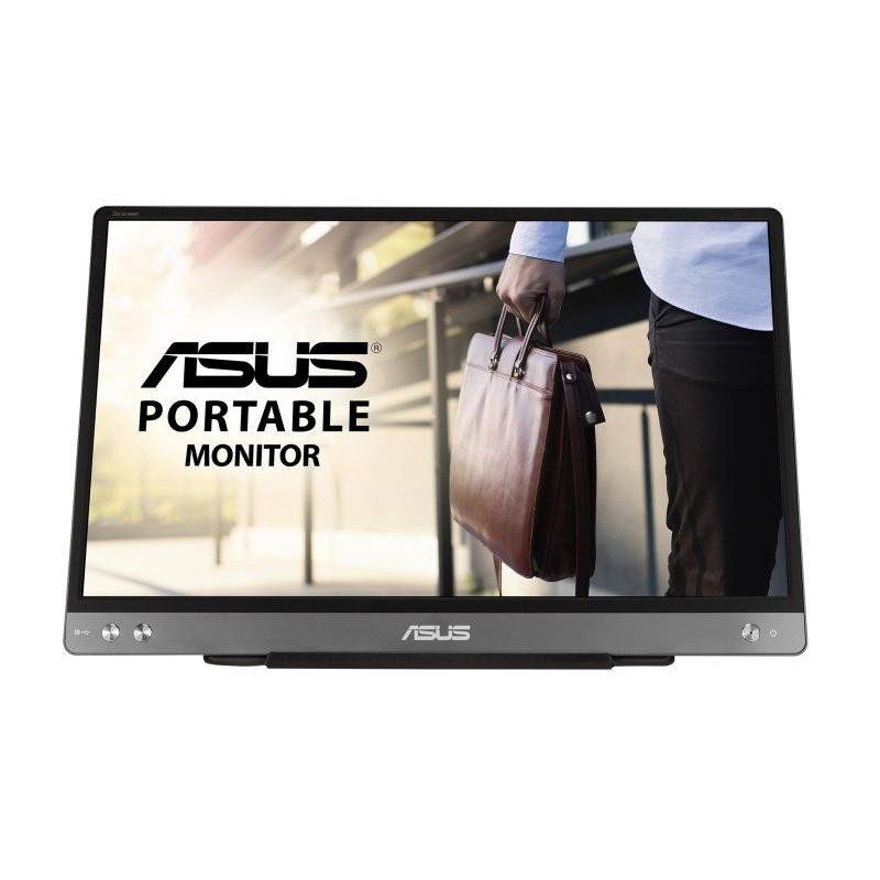 ASUS Zenscreen MB14AC - Ecran PC portable 14&quot; FHD - Télétravail ou gaming - Alimentation et affichage via USB-C ou USB-A - Dalle IPS - 1920x1080 - Flicker Free/Filtres de lumière bleue - Pour notebook