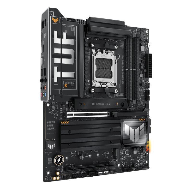 ASUS TUF Gaming X870-PLUS WiFi – Carte mère Gaming AMD Ryzen AM5 X870 ATX (DDR5, 16+2+1 (80A) DrMOS, PCIe 5.0, 4 x M.2, WiFi 7, USB4, USB 20Gbps avec PD Fast Charge, HDMI, Aura Sync RGB)