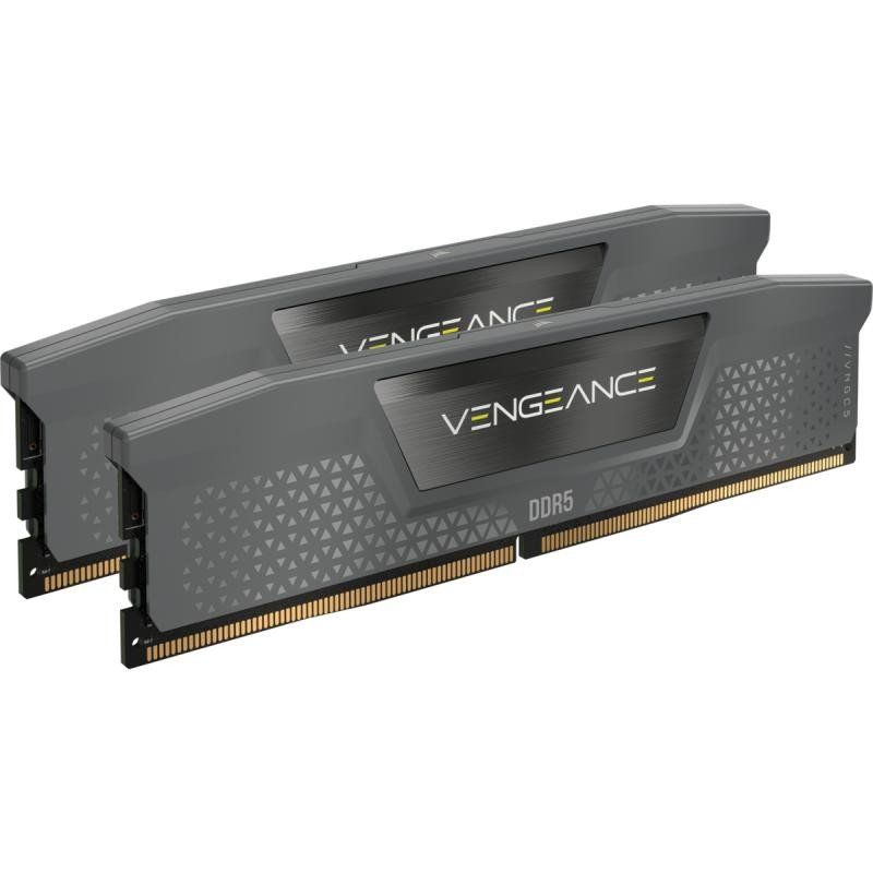 CORSAIR VENGEANCE DDR5 32Go (2x16Go) DDR5 5200MHz CL40 AMD EXPO Intel XMP iCUE Mémoire Informatique Compatible - Gris (CMK32GX5M2B5200Z40)
