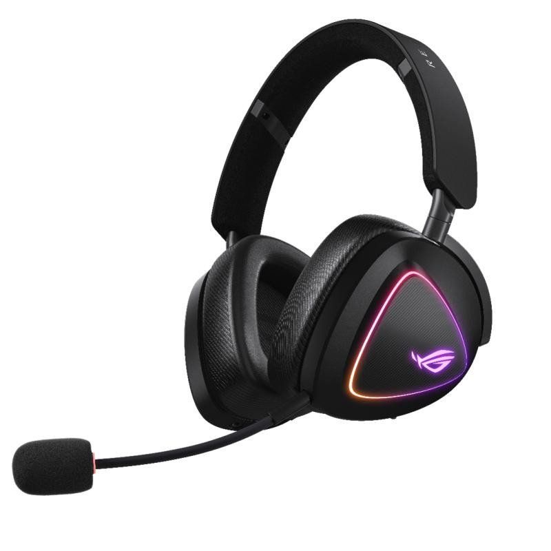 ASUS ROG Delta II - Casque Gaming sans Fil (Équipement Officiel de Team Vitality, connectivité tri-Mode, ROG Speednova, membranes de 50mm, jusqu&#39;à 110 Heures d&#39;autonomie de Batterie, légère de 315g)