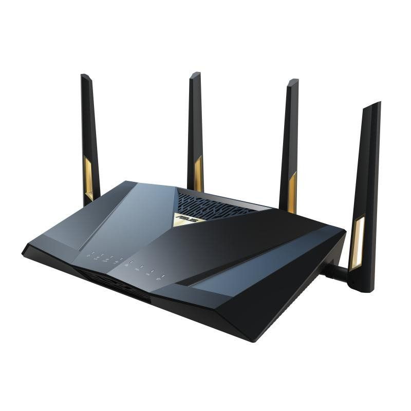 ASUS RT-BE88U - Routeur Extensible Double Bande WiFi 7 AiMesh, 4K-QAM, MLO, Deux Ports 10G, SFP+, Quatre Ports 2.5G, Quatre Ports 1G, Capacité WAN/LAN de 34G, Sécurité réseau sans abonnement, VPN