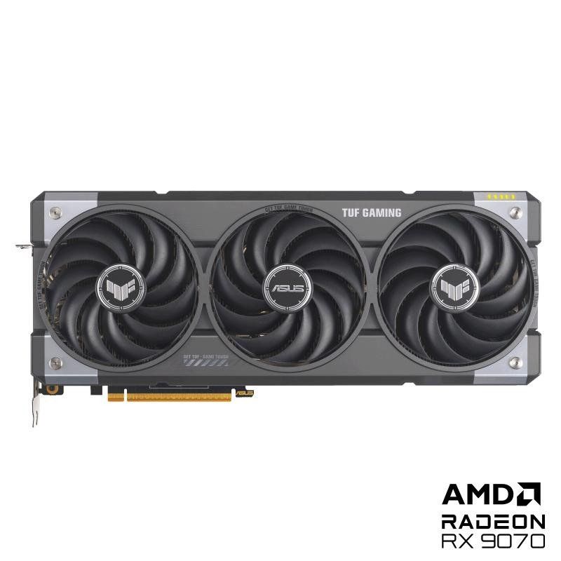 Asus TUF Gaming Radeon RX 9070 OC Edition 16GB – Carte Graphique Gaming (16GB GDDR6, PCIe 5.0, HDMI, DisplayPort 2.1, 3.125 Slot, Ventilateurs axiaux, revêtement Protecteur PCB)