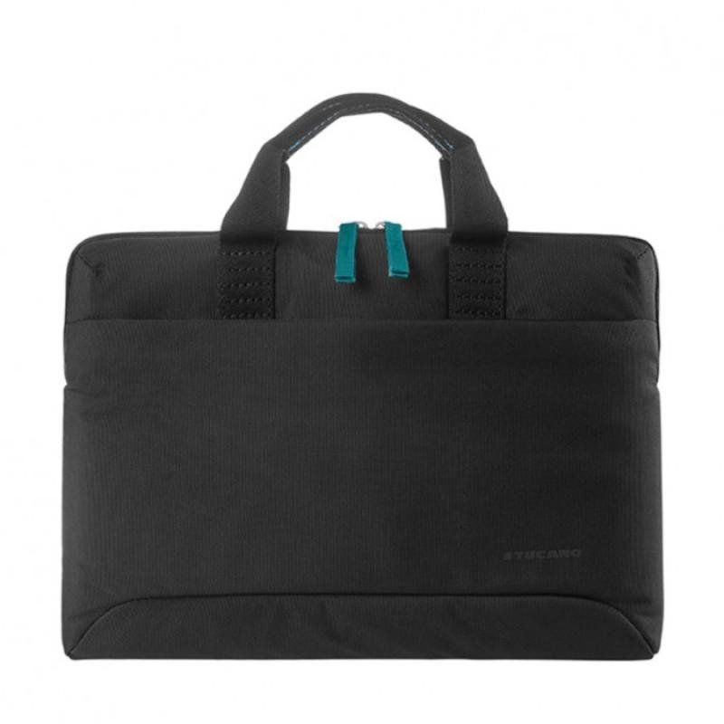 Tucano, Smilza Sacoche fine en nylon pour ordinateur portable 15,6&quot; Mixte, Noir, 15.6
