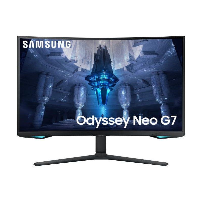 Samsung Ecran PC Odyssey Neo G7 32&quot; 165Hz, 1ms, Dalle VA - MiniLED Incurvé 1000R, Résolution UHD 4K 3840 x 2160,1 000 000:1, 300cd/m², FreeSync Premium Pro, Pied Ajustable, HDMI, DisplayPort