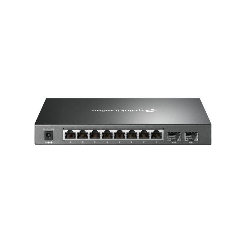 TP-Link T1500G-10PS(TL-SG2210P) Switch PoE Administrable 8 Ports Gigabit (8 Ports PoE, 2 Ports SFP, Bureau)