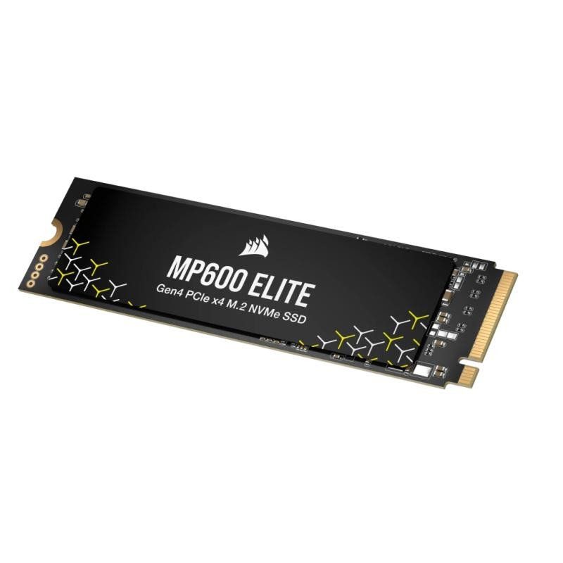 Corsair MP600 Elite 1 to M.2 PCIe Gen4 x4 NVMe SSD - M.2 2280 - Lecture Séquentielle Jusqu&#39;à 7 000 Mo/s - 3D TLC NAND Haute Densité - Noir