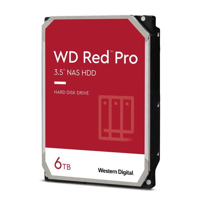 WD Red Pro 6 To NAS Disque Dur Interne 3,5&quot; - 7200 RPM Classe, SATA 6 Gb/s, CMR, Cache de 256 Mo