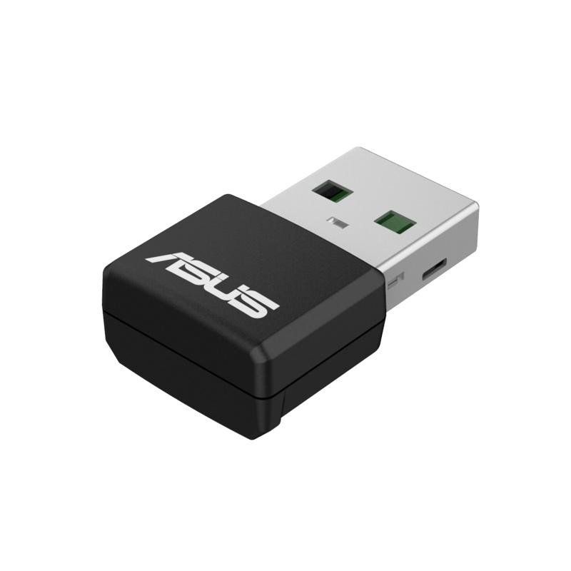 ASUS USB-AX55 Nano - Adaptateur USB 3.2 Wi-FI 6 Gaming AX 1800 Mbps Double Bande, MU-MIMO &amp; OFDMA