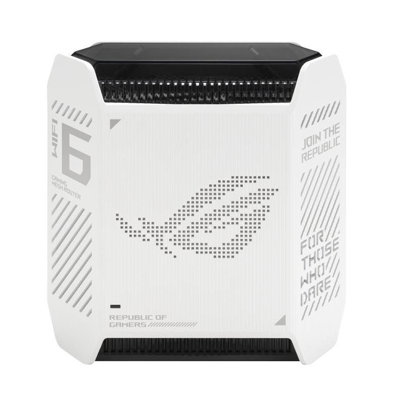 ASUS GT6 Blanc - Pack de 1 - Routeur Gaming Wi-FI 6 Triple Bande AX10000-260m2, WiFi 10Gbps, Port WAN 2.5G, VPN Fusion, accélération des Jeux à Triple Niveau, AiProtection Pro et Instant Guard
