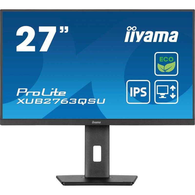 iiyama XUB2763QSU-B1-27, IPS, 2560 x 1440, 100Hz, 1H1DP, Has