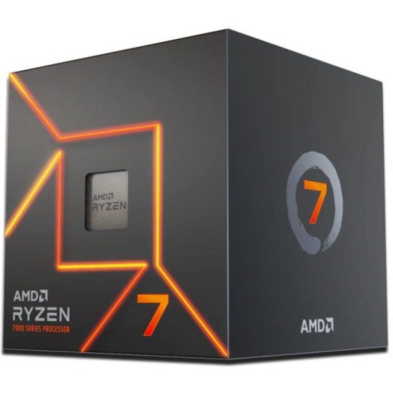 AMD Ryzen 7 7700 Processeur (8 Coeurs/16 Threads, 65W TDP, Socket AM5, Cache 40MB, jusqu&#39;à 5,3 GHz Fréquence Boost, avec Ventilateur wraith Prism)