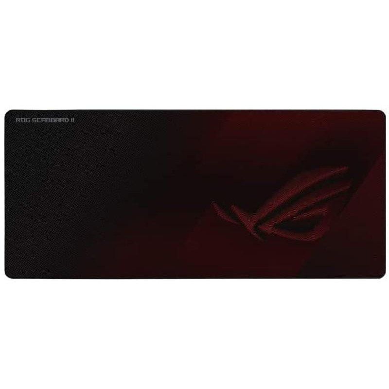 ASUS ROG Scabbard II - Tapis de souris gamer grand format avec revêtement protecteur(hydrophobe, oléophobe, anti-poussière), bords anti-effilochements cousus à plat, base en caoutchouc anti-dérapante