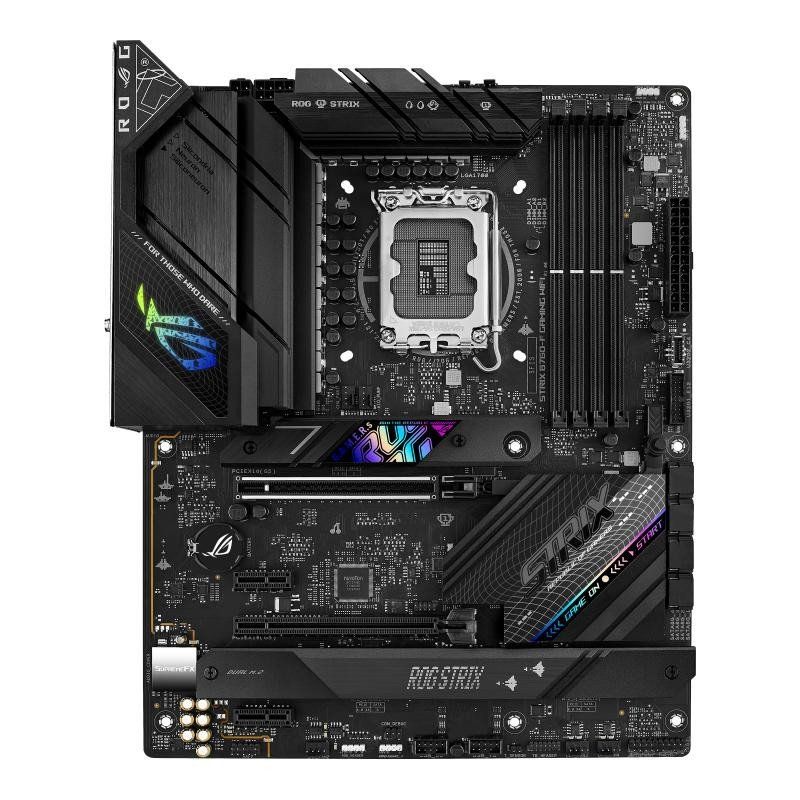 ASUS ROG Strix B760-F – Carte mère Gaming Intel B760 LGA 1700 ATX (DDR5, 16+ 1 Phases d&#39;alimentation, PCIe 5.0, 3 x PCIe 4.0 M.2, WiFi 6E, 2.5G Ethernet, USB 3.2 Gen 2, Aura Sync RGB)